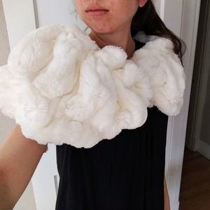 Faux fur shawl
